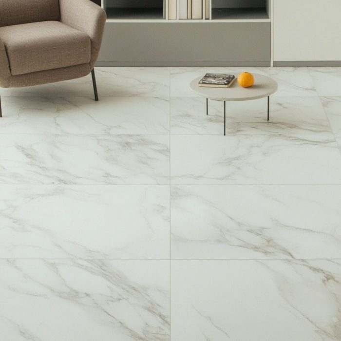 Мраморный белый SPC ламинат Imperial Art Marble M-41 - изображение.