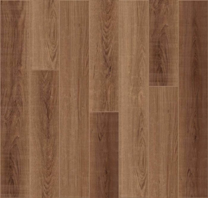 Напольное покрытие кварц винил SPC CronaFloor Grand Sequoia Дуб Шоколадный.