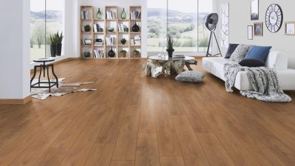 Ламинат Super natural classic 8573 Дуб Харлех 1285 х 192 Krono Original - Полы из натурального дерева.