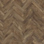 Country Oak Vinyl Flooring Herringbone Pattern.