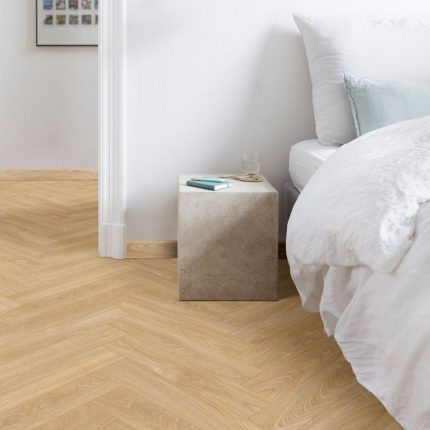 Moduleo Laurel Oak Vinyl Flooring - Red Herringbone Design