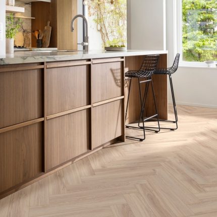 Moduleo Lay Black Oak Herringbone Vinyl Flooring