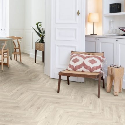 SIERRA OAK Vinyl Flooring Moduleo Lay Red Herringbone