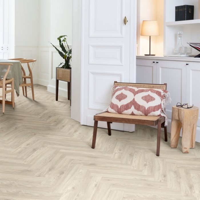 SIERRA OAK Vinyl Flooring Moduleo Lay Red Herringbone