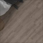 Vinyl flooring in oak design.