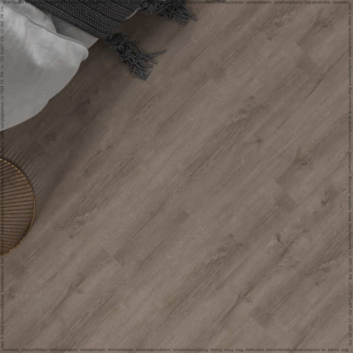 Vinyl flooring in oak design.