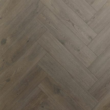 Ламинат Alsafloor Herringbone 524 Маковый дуб 33 класс 8 мм - узор в форме рыбьего плавника.