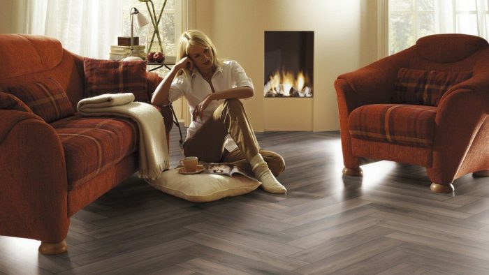 Ламинат Kronotex Herringbone AB 3860 32 класс, 8 мм - Паркетный узор