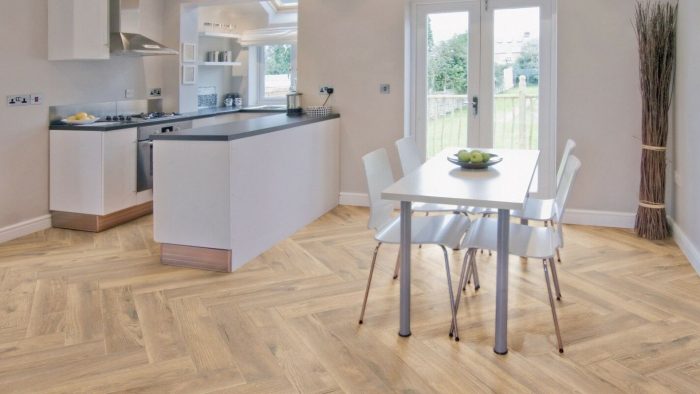 Ламинат Kronotex Herringbone AB 4764 32 класс, 8 мм. - Паркетный узор