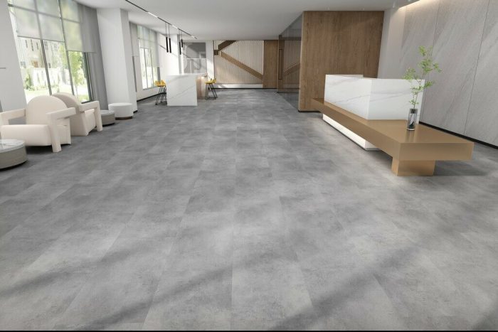 Stone Glue SG 4-006 Light Concrete Vinyl Quartz Laminate.