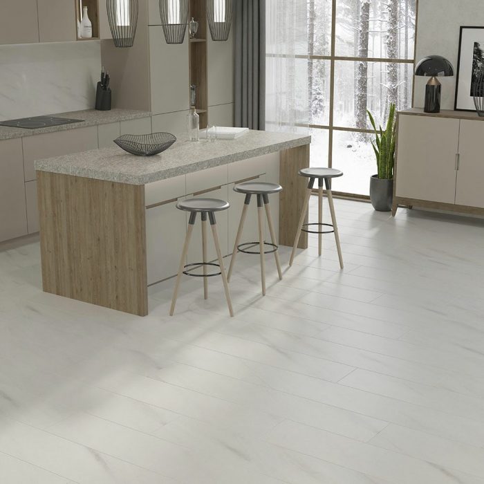 Ламинат Egger Aqua+Large EPL245 Мрамор Леванто белый - Интерьерный дизайн.